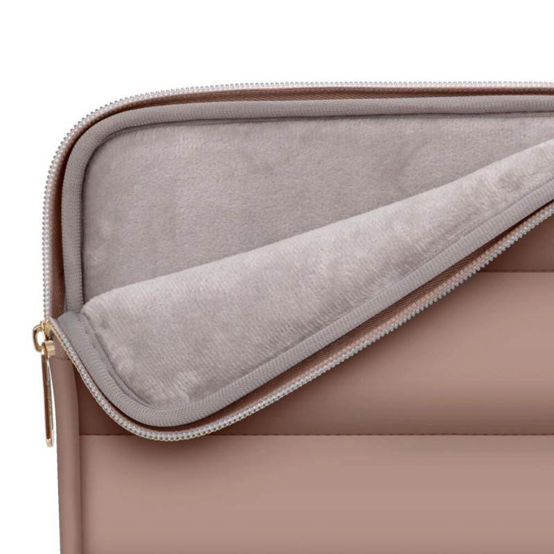 Tech-Protect Puffy nešiojamojo kompiuterio 15-16" dėklas su priedų krepšeliu, Walnut