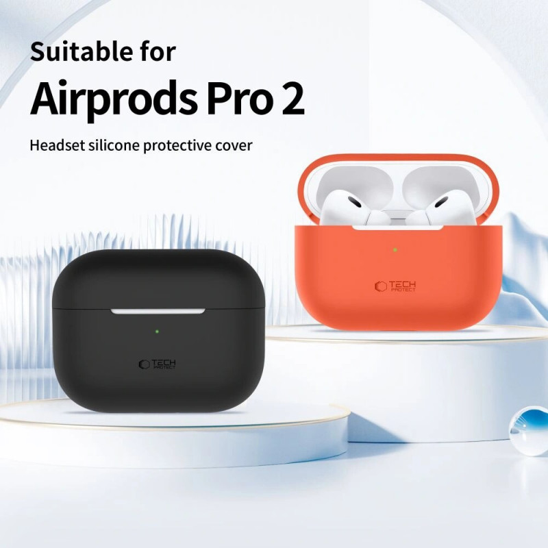 Tech-Protect silikoninis dėklas, skirtas Apple AirPods Pro 1/2, Caffe Latte