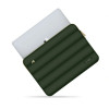 Tech-Protect Puffy 15-16" nešiojamojo kompiuterio dėklas su priedų krepšeliu, Army Green