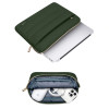 Tech-Protect Puffy 15-16" nešiojamojo kompiuterio dėklas su priedų krepšeliu, Army Green