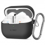 Tech-Protect silikoninis dėklas su kabliu Samsung Galaxy Buds 3 / 3 Pro, juodas