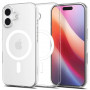 Spigen Liquid Crystal Mag MagSafe dėklas, skirtas Apple iPhone 17, skaidrus/baltas