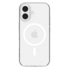 Spigen Liquid Crystal Mag MagSafe dėklas, skirtas Apple iPhone 17, skaidrus/baltas