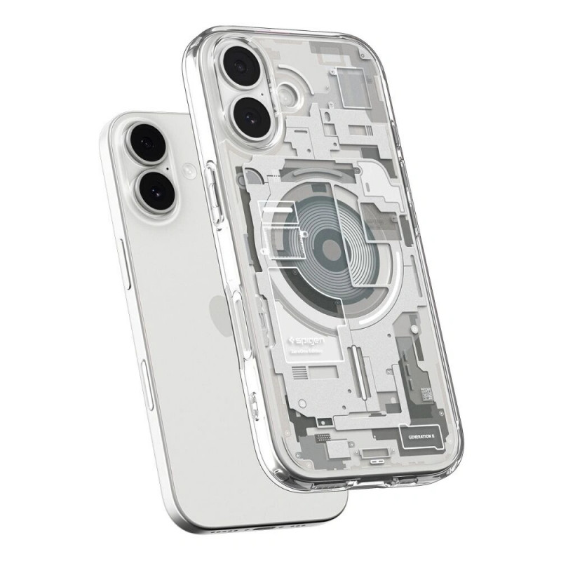 Spigen Spigen Ultra Hybrid Mag MagSafe dėklas, skirtas Apple iPhone 17 Zero One, Natural Titanium
