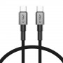 Tech-Protect Ultraboost DNA USB-C / USB-C kabelis PD60W/3A 50 cm, Iron Grey