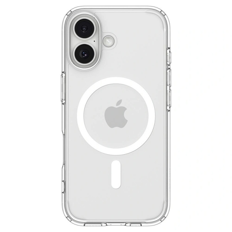Spigen Ultra Hybrid Mag MagSafe ACS10380 dėklas, skirtas Apple iPhone 17, Clear/White