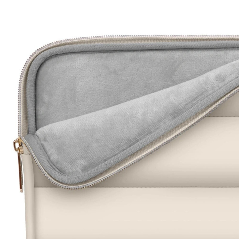 Tech-Protect Puffy nešiojamojo kompiuterio 13-14" dėklas su priedų krepšeliu, Sand