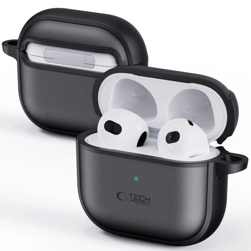 Tech-Protect Magmat dėklas Apple AirPods 4, matinė juoda