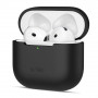 Tech-Protect silikoninis dėklas THP4140, skirtas Apple AirPods 4, juodas