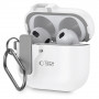 Tech-Protect plonas dėklas su kabliu Apple AirPods 4, baltas