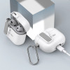 Tech-Protect plonas dėklas su kabliu Apple AirPods 4, baltas