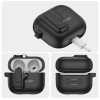 Tech-Protect plonas kabliuko dėklas Apple AirPods 4, juodas