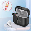 Tech-Protect plonas kabliuko dėklas Apple AirPods 4, juodas