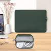 Tech-Protect NeoSlim nešiojamojo kompiuterio 15-16" dėklas su priedų krepšeliu, Midnight Green