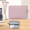 Tech-Protect NeoSlim nešiojamojo kompiuterio 15-16" dėklas su priedų krepšiu, Dusty Rose