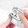 Tech-Protect plonas kabliukinis dėklas Apple AirPods 4, permatomas