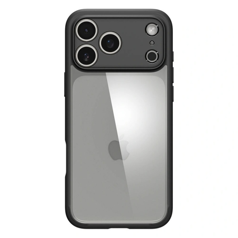 Spigen Ultra Hybrid dėklas, skirtas Apple iPhone 17 Pro Max, matinis juodas