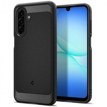 Spigen Rugged Armor ACS09844 dėklas, skirtas Samsung Galaxy A17 4G / 5G, matinis juodas