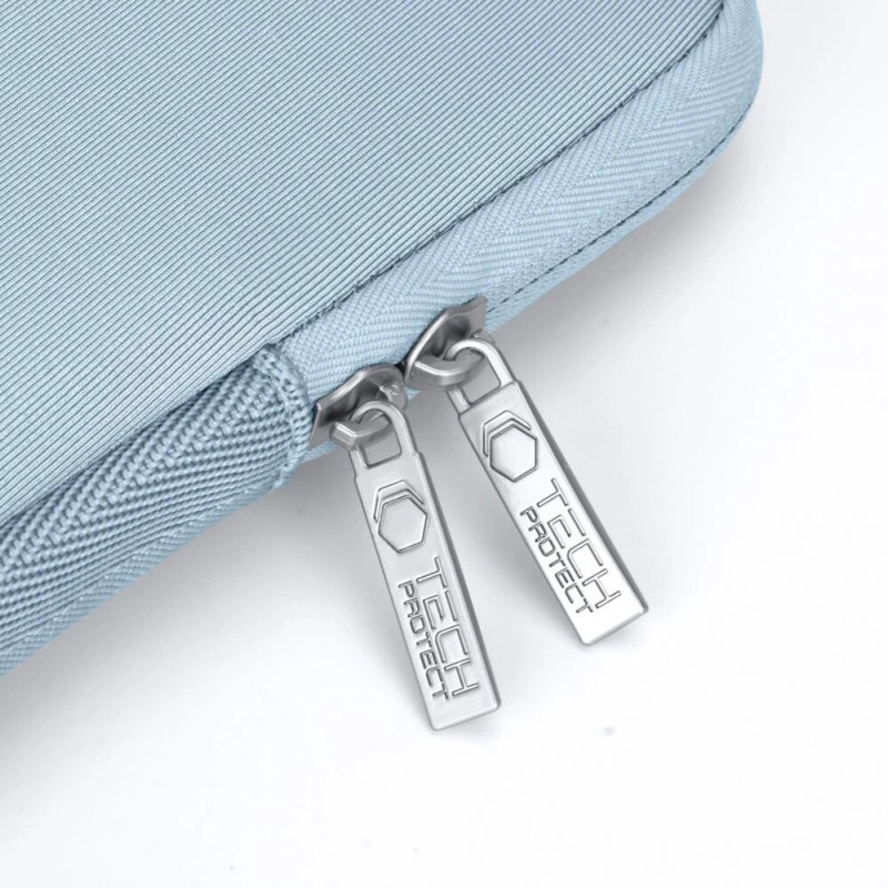 Tech-Protect NeoSlim nešiojamojo kompiuterio 13-14" dėklas su priedų krepšeliu, Winter Blue