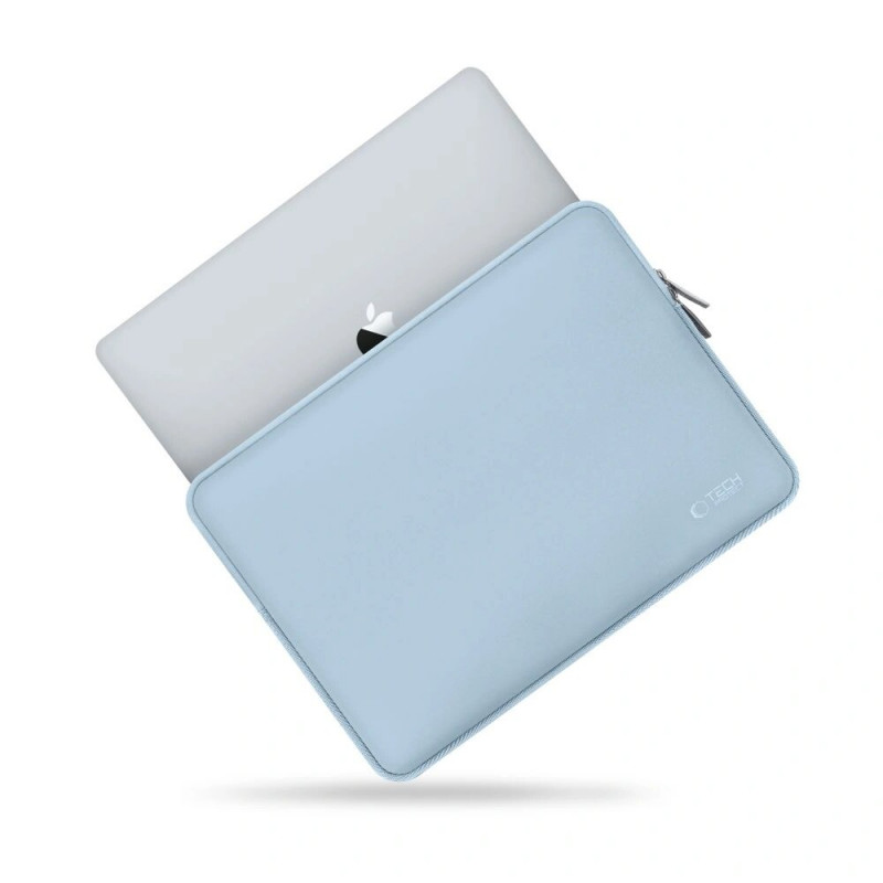 Tech-Protect NeoSlim nešiojamojo kompiuterio 13-14" dėklas su priedų krepšeliu, Winter Blue