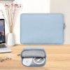 Tech-Protect NeoSlim nešiojamojo kompiuterio 13-14" dėklas su priedų krepšeliu, Winter Blue