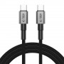 Tech-Protect Ultraboost DNA USB-C / USB-C kabelis PD100W/5A 200 cm, Iron Grey