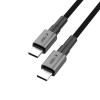 Tech-Protect Ultraboost DNA USB-C / USB-C kabelis PD100W/5A 200 cm, Iron Grey