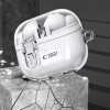 Tech-Protect FlexAir dėklas su karabinu Samsung Galaxy Buds 3 / 3 Pro, permatomas