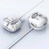Tech-Protect FlexAir dėklas su karabinu Samsung Galaxy Buds 3 / 3 Pro, permatomas