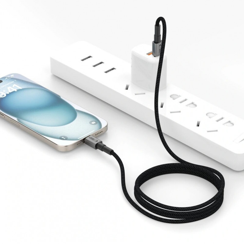 Tech-Protect Ultraboost DNA USB-C / USB-C kabelis PD100W/5A 300 cm, Iron Grey