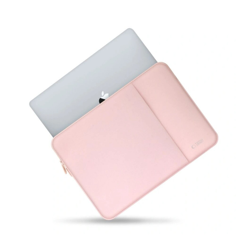 Tech-Protect neopreno nešiojamojo kompiuterio dėklas 13", Dusty Rose (rožinis)
