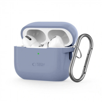 Tech-Protect silikoninis dėklas su kabliu Apple AirPods Pro 1 / 2, Baby Blue