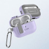 Tech-Protect plonas dėklas su kabliu Apple AirPods Pro 1 / 2, levandų spalvos