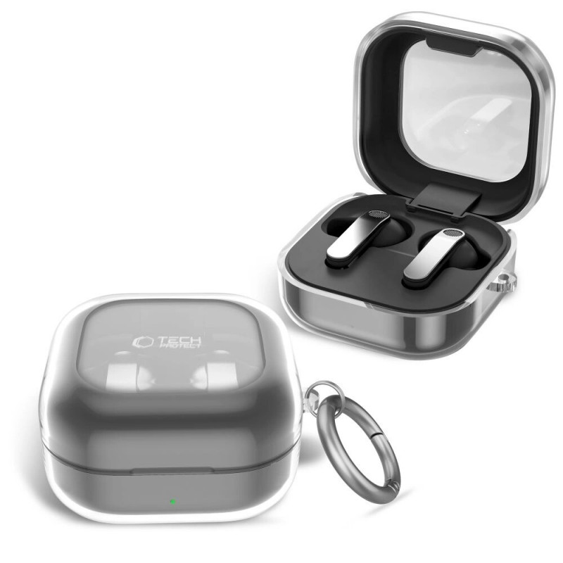 Tech-Protect FlexAir dėklas Samsung Galaxy Buds 4 / 4 Pro, permatomas