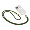 Tech-Protect C7S Rope Crossbody telefono laikiklis, Hunter Green/gold