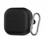 Tech-Protect silikoninis dėklas su segtuku Samsung Galaxy Buds 4 / 4 Pro, juodas