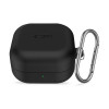 Tech-Protect silikoninis dėklas su segtuku Samsung Galaxy Buds 4 / 4 Pro, juodas