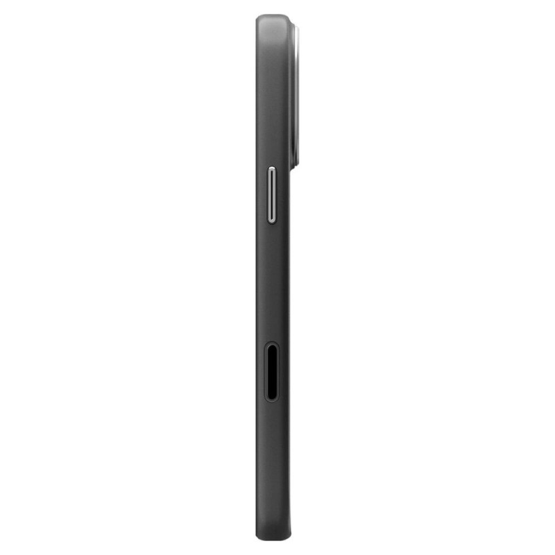 Spigen Enzo Aramid T Mag MagSafe dėklas, skirtas Apple iPhone 17 Pro Max / 18 Pro Max, juodas/sidabrinis