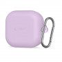 Tech-Protect silikoninis dėklas su kabliu Samsung Galaxy Buds 4 / 4 Pro, levandų spalvos