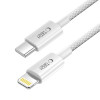 Tech-Protect Ultraboost Lite USB-C / Lightning kabelis PD27W/3A 100 cm, Cool Grey