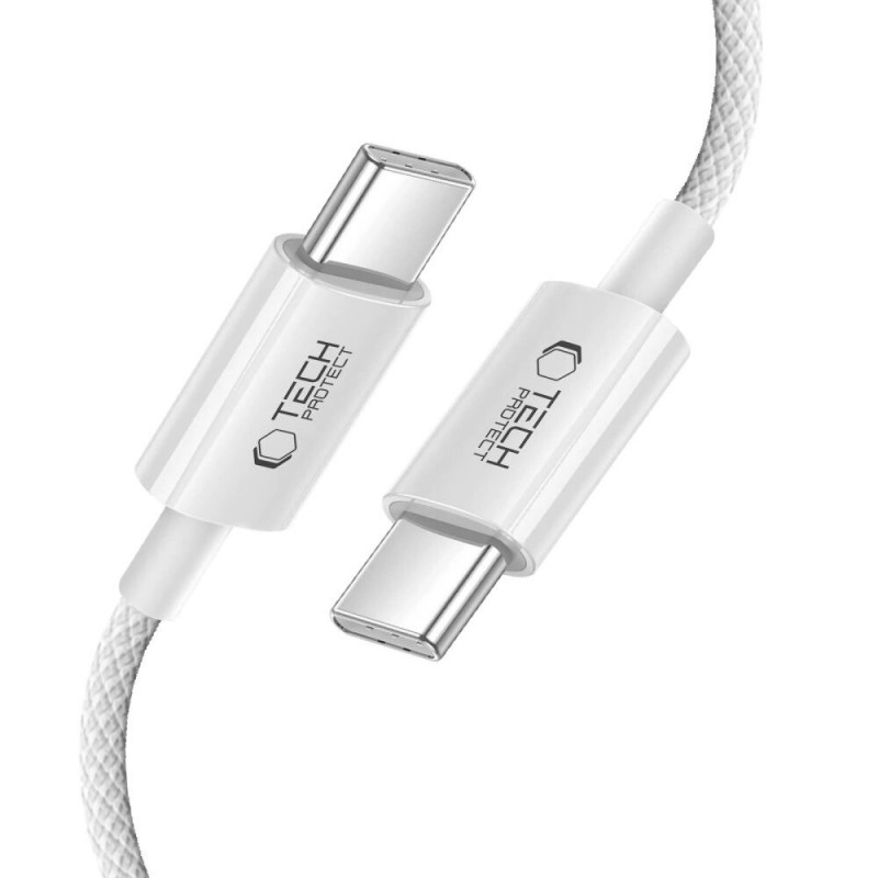 Tech-Protect Ultraboost Lite USB-C / USB-C kabelis PD60W/3A 100 cm, Cool Grey