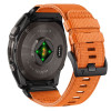 Tech-Protect nailono Classic laikrodžio dirželis, skirtas Garmin Fenix 5X / 5X Plus / 6X / 6X Pro / 7X / 8 / 8 Pro / 9 / 9 Pro 47 mm, Signal Orange