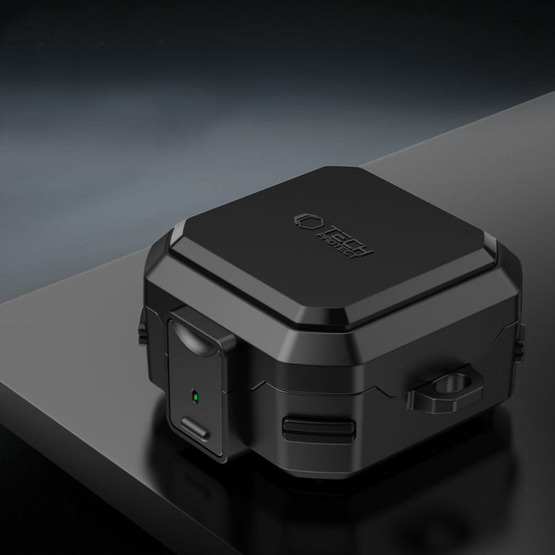 Tech-Protect Carbonox MagSafe dėklas Samsung Galaxy Buds 4 / 4 Pro, juodas