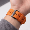 Tech-Protect nailono Classic laikrodžio dirželis, skirtas Garmin Fenix 5X / 5X Plus / 6X / 6X Pro / 7X / 8 / 8 Pro / 9 / 9 Pro 51 mm, Signal Orange