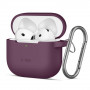 Tech-Protect silikoninis su kabliuku Apple AirPods 4 / 5 dėklas THP6094, bordo
