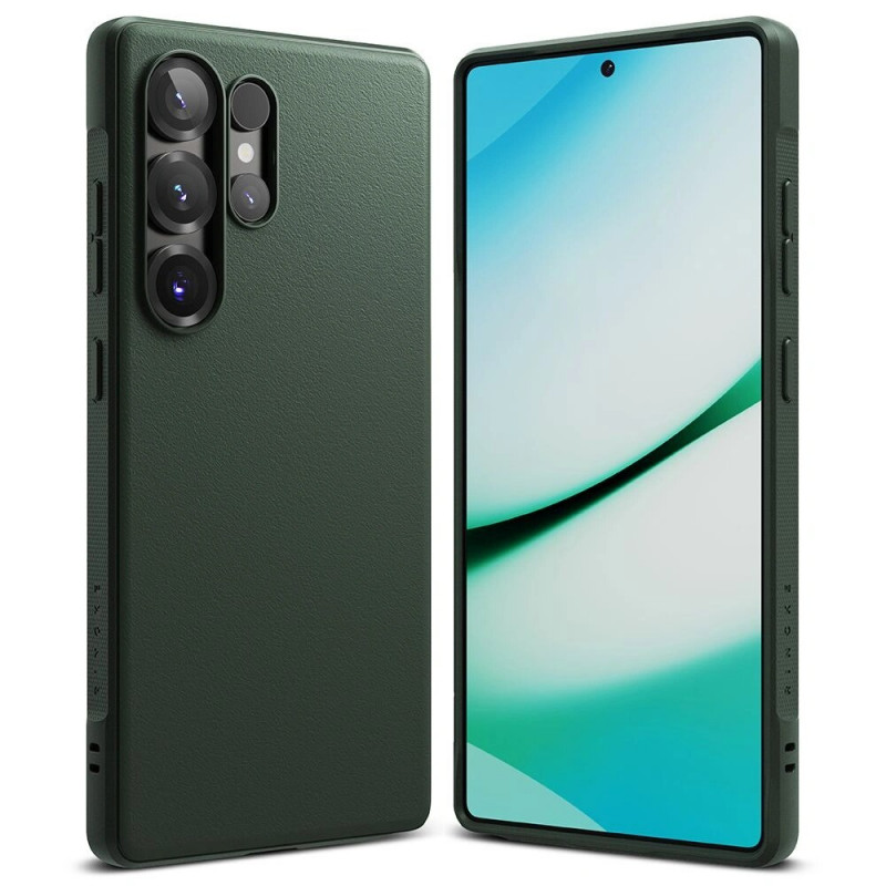 Ringke Onyx dėklas skirtas Samsung Galaxy S25 Ultra, tamsiai žalias