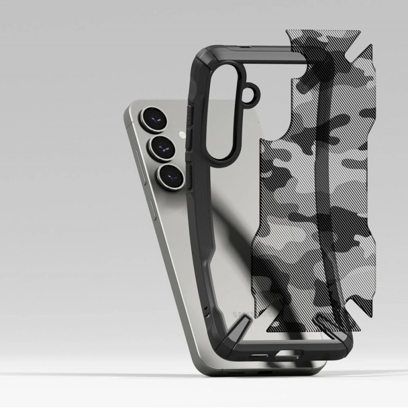 Ringke Fusion-X dėklas skirtas Samsung Galaxy S25+, camo black