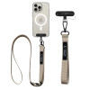 Tech-Protect C6S Rope Crossbody telefono pakabukas 2-in-1, Cosmic Latte (beige)