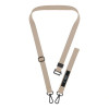Tech-Protect C6S Rope Crossbody telefono pakabukas 2-in-1, Cosmic Latte (beige)