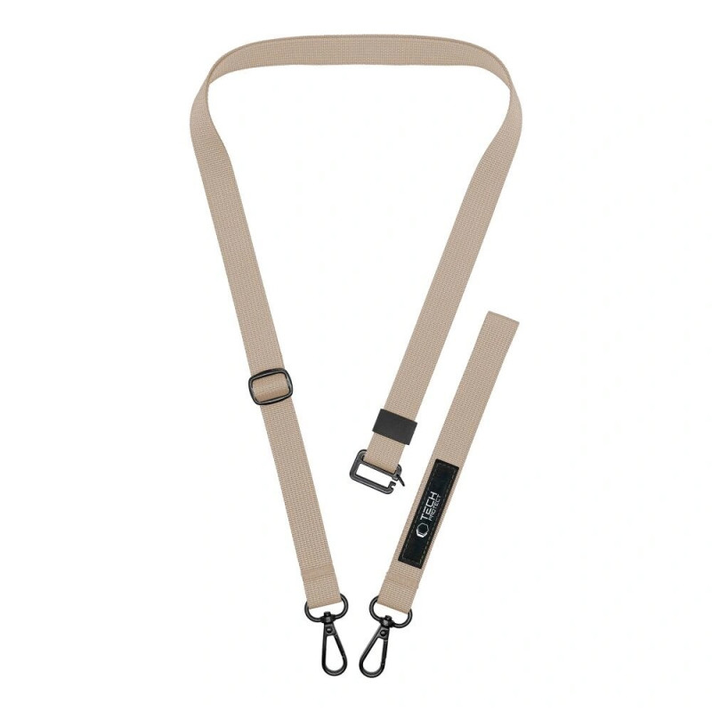 Tech-Protect C6S Rope Crossbody telefono pakabukas 2-in-1, Cosmic Latte (beige)